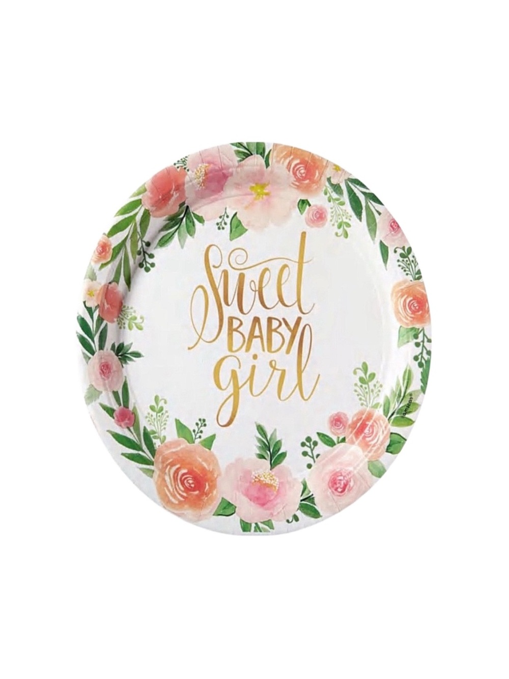 AMSCAN Floral Dinner Plates